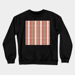 Cottagecore Aesthetic Artair 1 Hand Drawn Textured Plaid Pattern Crewneck Sweatshirt